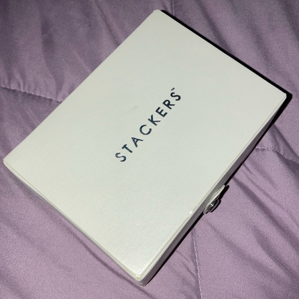 Container Store Stackers Beige Folding Travel Jew… - image 7